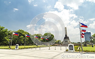 Rizal Luneta park, Manila, Philippines Editorial Stock Photo