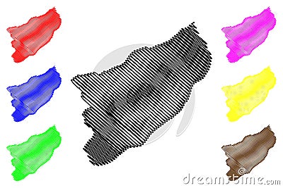 Rize map vector Vector Illustration