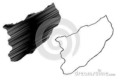 Rize map vector Vector Illustration