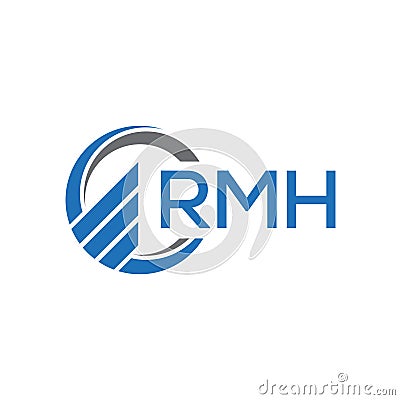 RMH abstract technology logo design on white background. RMH creative initials letter logo concept Vector Illustration