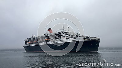 RMS Queen Mary 2 Editorial Stock Photo