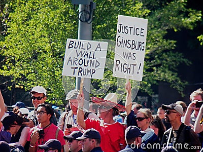 RNC convention, activist, protesters, rallies and action Editorial Stock Photo