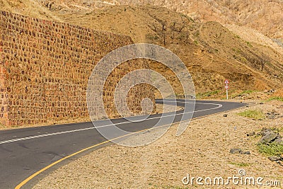Road B30 in Tigray region, Ethiop Stock Photo