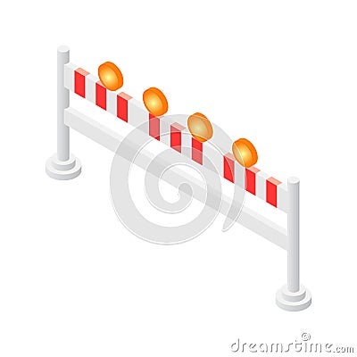 Road barricade Stock Photo