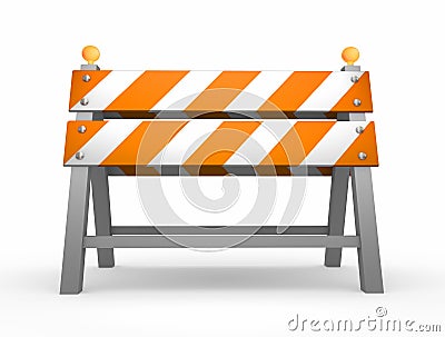 Road barrier Stock Photo