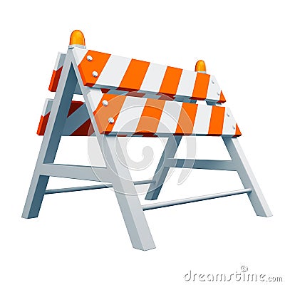 Road barrier Stock Photo