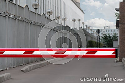 Road barrier Stock Photo