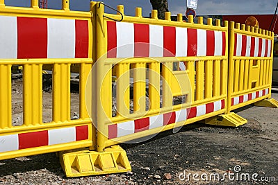 Road barrier Stock Photo