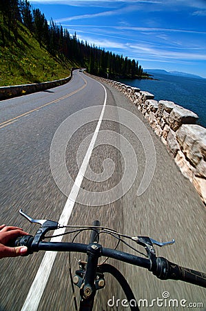 Road Biking Stock Photo