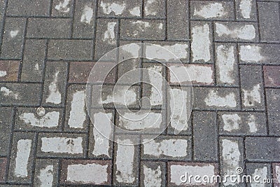 Road bricks surface Stock Photo