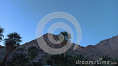 Road canyon Guadalupe baja California hiking spring vacation mountain Creek relax desert Stock Photo