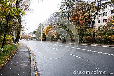 The road of the city street Stock Photo