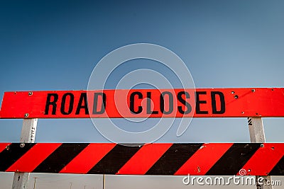 Road Closed Stock Photo