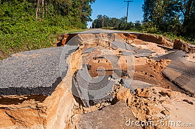 Road closed Stock Photo