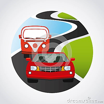 road concept design Vector Illustration