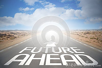 Highway/ road concept - future ahead Stock Photo