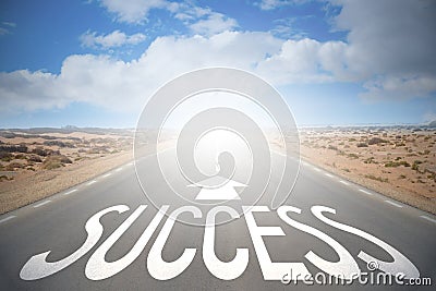 Highway/ road concept - success Stock Photo