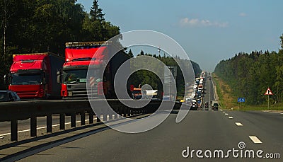 Road congestion Stock Photo