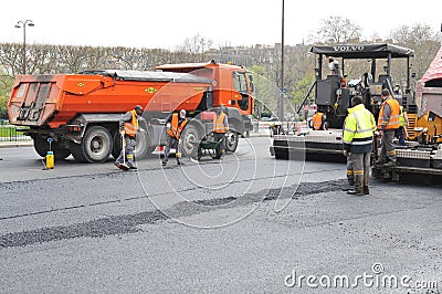 Road construction Editorial Stock Photo