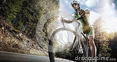 Road cyclist Stock Photo