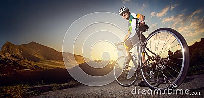 Road cyclist Stock Photo