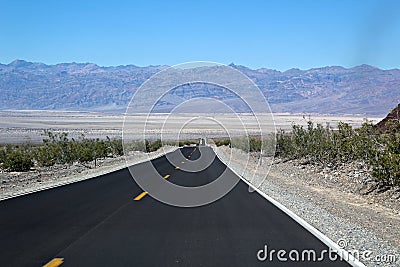 Road, Death Valley. Stock Photo