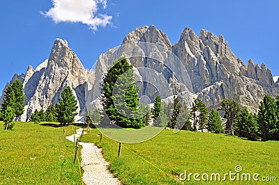 Road in Dolomites, Italy Stock Photo