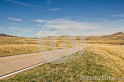 The Road Goes On and On and On Stock Photo
