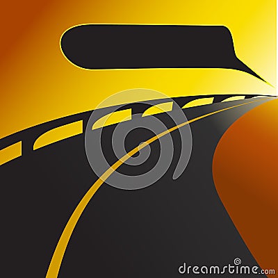 Road or highway background Vector Illustration