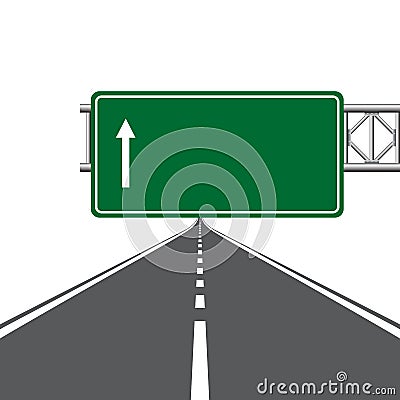 Road highway sign. Vector Illustration