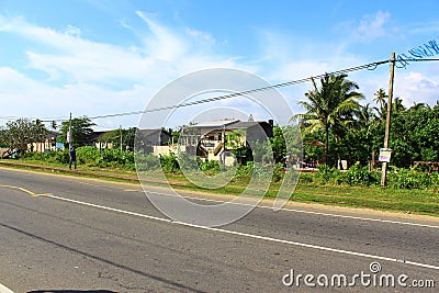The road houses, district Koggala Editorial Stock Photo
