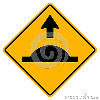Road Humps Ahead Symbol Sign, Vector Illustration, Isolated On White Background Label .EPS10 Vector Illustration