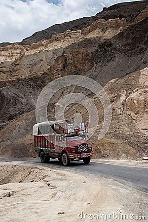 Road in Ladakh Editorial Stock Photo