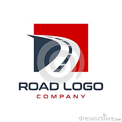 Road logo design Vector Illustration