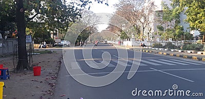 Road love seen in india time Stock Photo