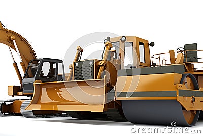 Road machinery Stock Photo