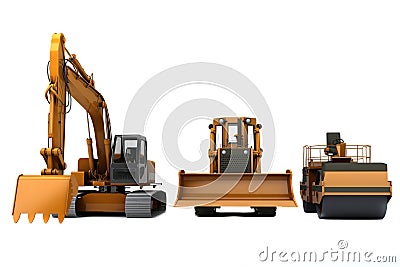 Road machinery Stock Photo