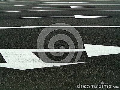 Road marking Stock Photo