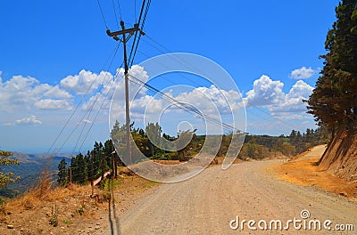 Road on Monteverde, Puntarenas Costa rica Stock Photo