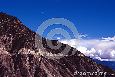 Road in the mountain Stock Photo