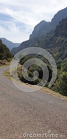 The road in the mountain Stock Photo