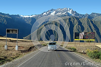 Road near Cuzco, Peru Stock Photo