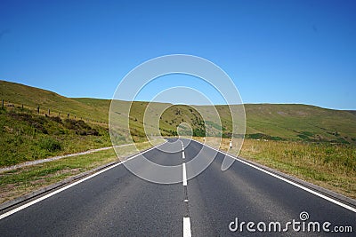 Road near by Pen Y Fan Stock Photo