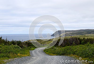 Road from Old Perlican to Grates Cove, NL Stock Photo