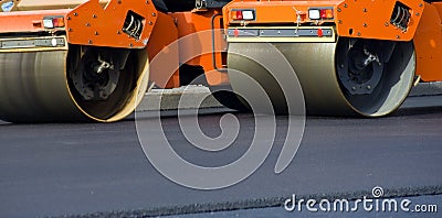 Road roller Stock Photo