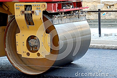Road roller Stock Photo