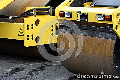 Road Rollers Stock Photo