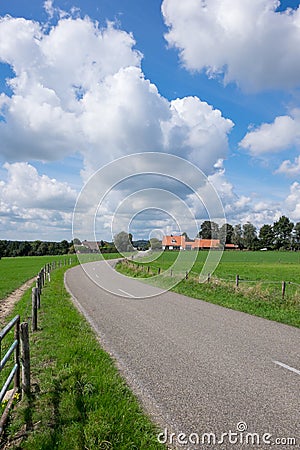 Road running thru landscape Stock Photo