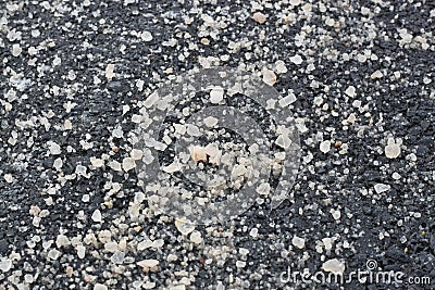 Road Salt Stock Photo