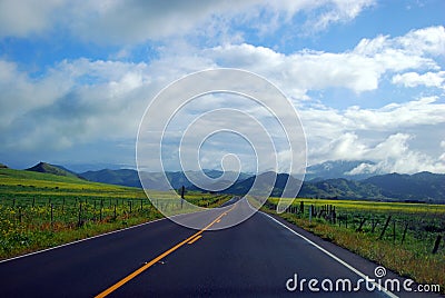 Road scenery Stock Photo